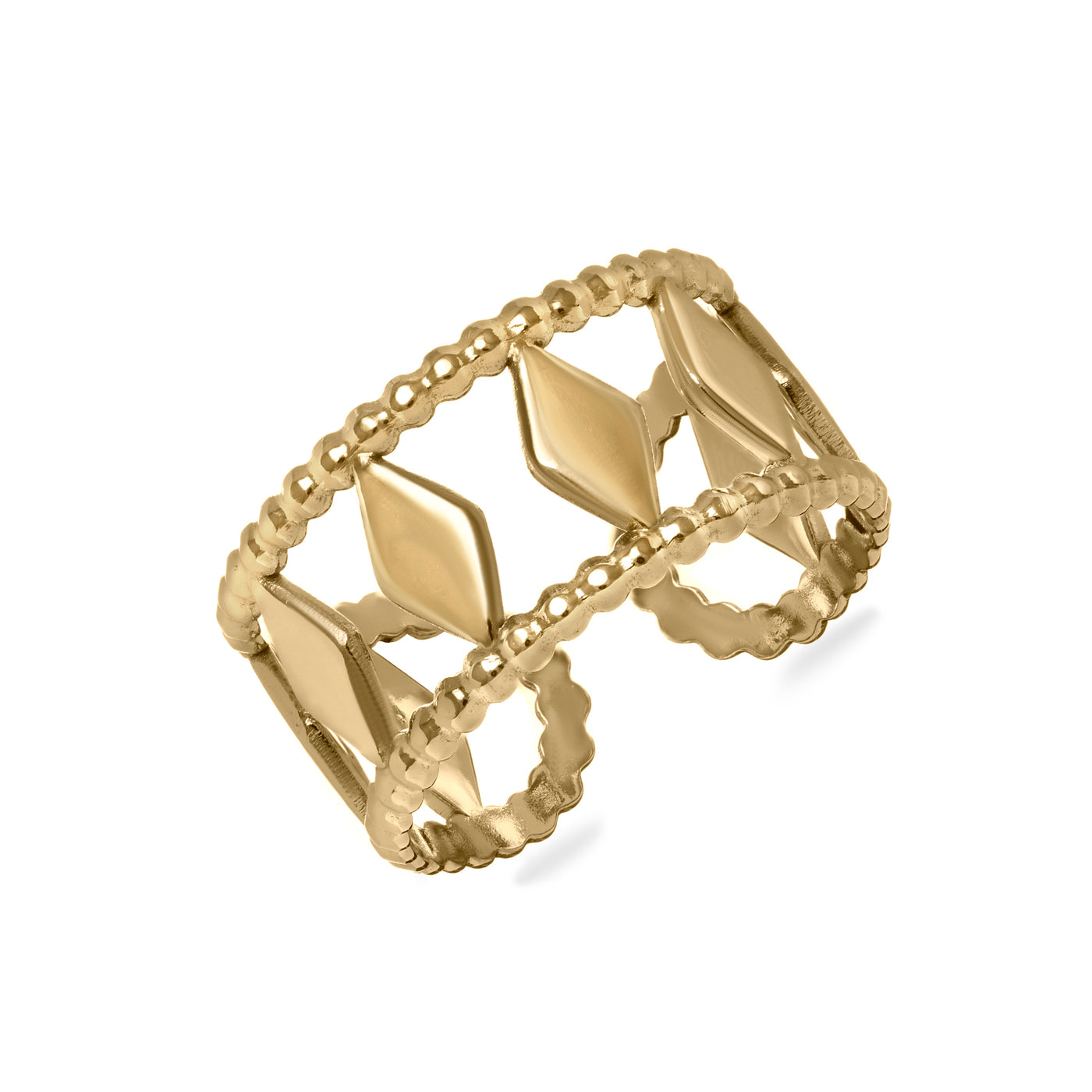 Rhombus Ring Gold - EL2IZ JEWELRY