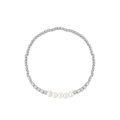 Pearl Beads Armband Silber - EL2IZ JEWELRY