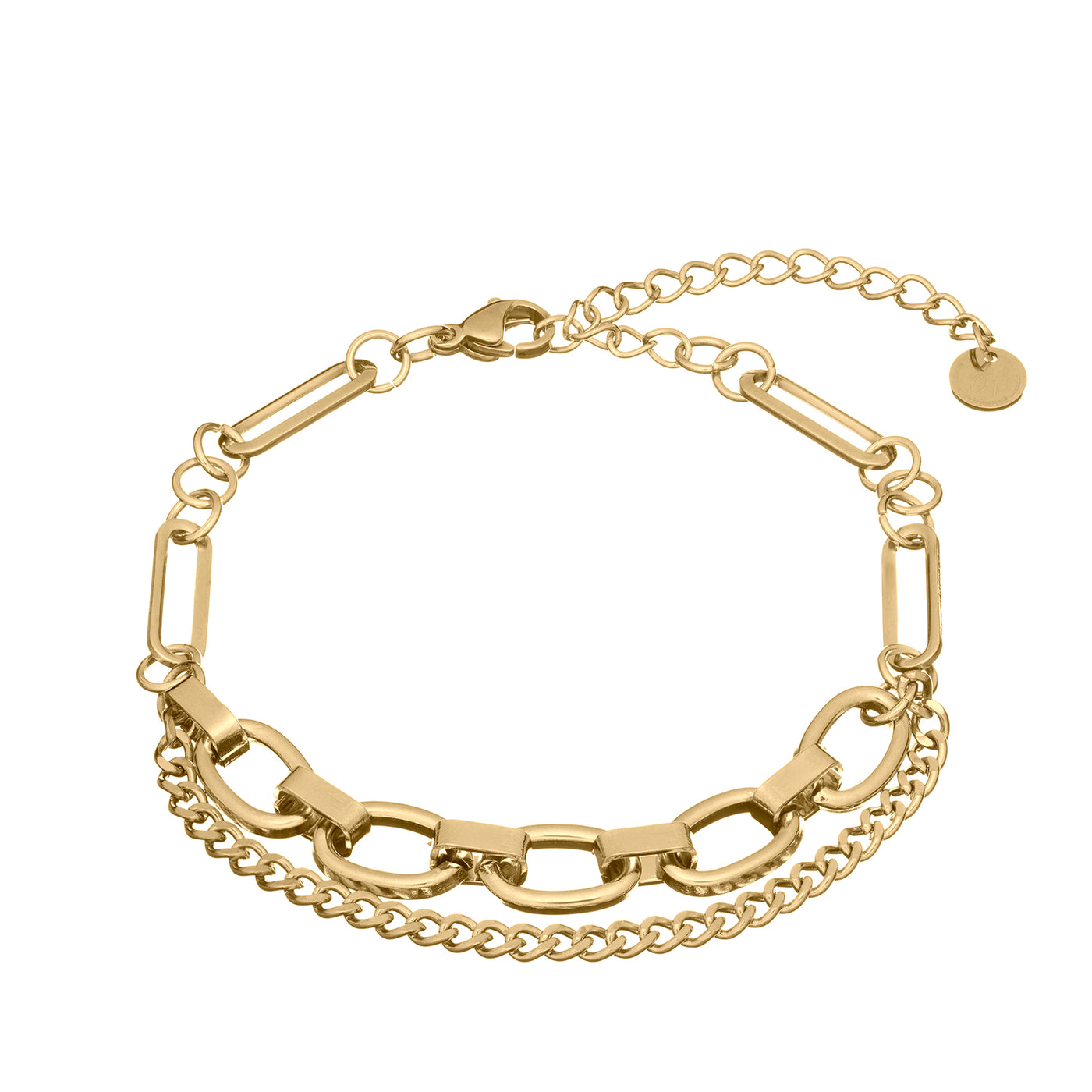 Two in One Armband Gold - EL2IZ JEWELRY